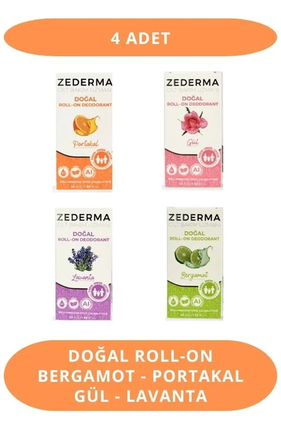 ZEDERMA Roll-On Karışık (4 Adet) ürün görseli 1
