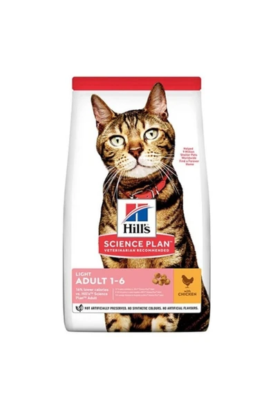 HİLLS LİGHT(DİYET) TAVUK ETLİ YETİŞKİN KEDİ MAMASI 3KG ürün görseli 1