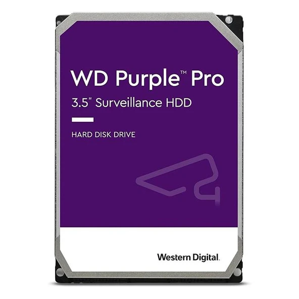 Western Digital PURPLE PRO 8TB 7200RPM 256MB SATA3 6Gbit/sn WD8002PURP 7/24 HDD ürün görseli 1