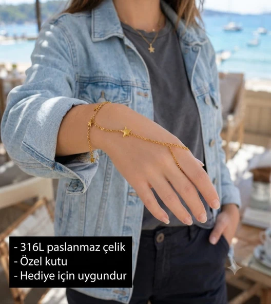 Stellara Étoile Şahmeran Bileklik Yıldız Figürlü Şahmeran Bileklik ürün görseli 1