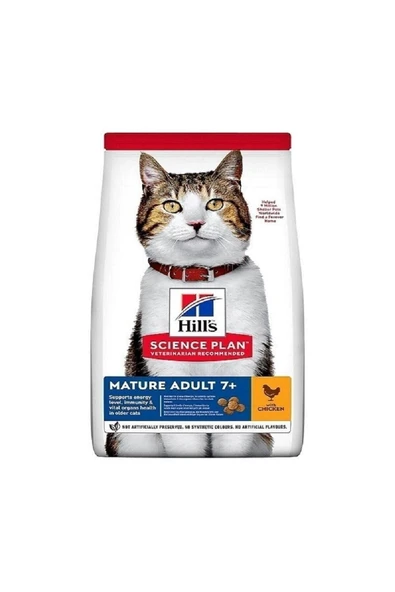 HİLLS MATURE ADULT 7+ YAŞLI TAVUK ETLİ YETİŞKİN KEDİ MAMASI 1,5KG ürün görseli 1