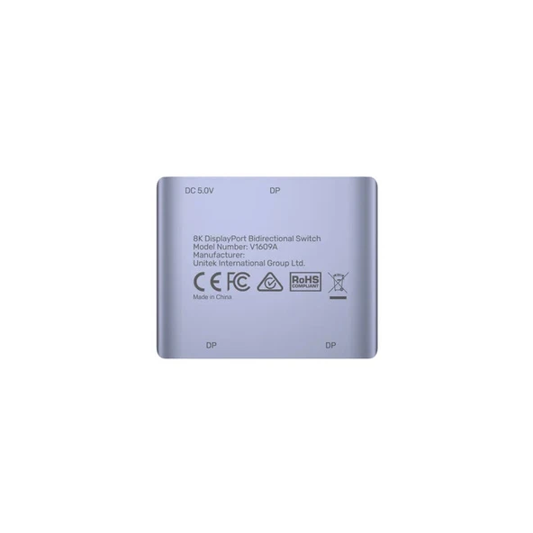 Unitek 8K DisplayPort Çift Yönlü Switch (V1609A) - Resim 2