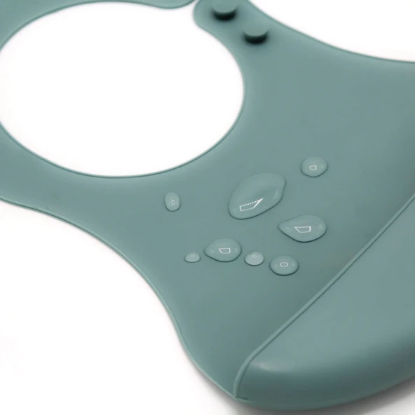 BabyJem Mini Silikon Önlük 718 Mint - Resim 4