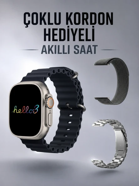 Akıllı Saat Yeni Nesil Bluetooth Bağlantılı Uyku Sağlık Takibi Gps Ve Nfc Uyumlu ürün görseli 1