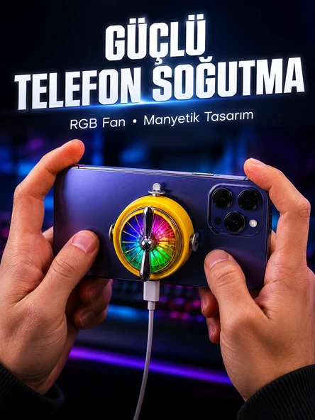 Lar İçin Rgb Işıklı Telefon Soğutucu ürün görseli 1