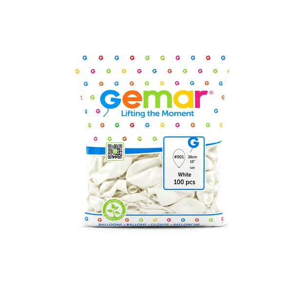 İÇ MEKAN - BEYAZ BALON 10 INC - 26CM - 100PCS (5250) ürün görseli 1