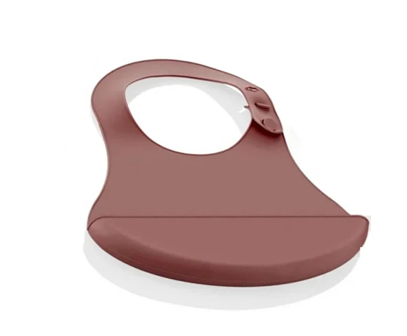 BabyJem Mini Silikon Önlük 718 Mocha ürün görseli 1