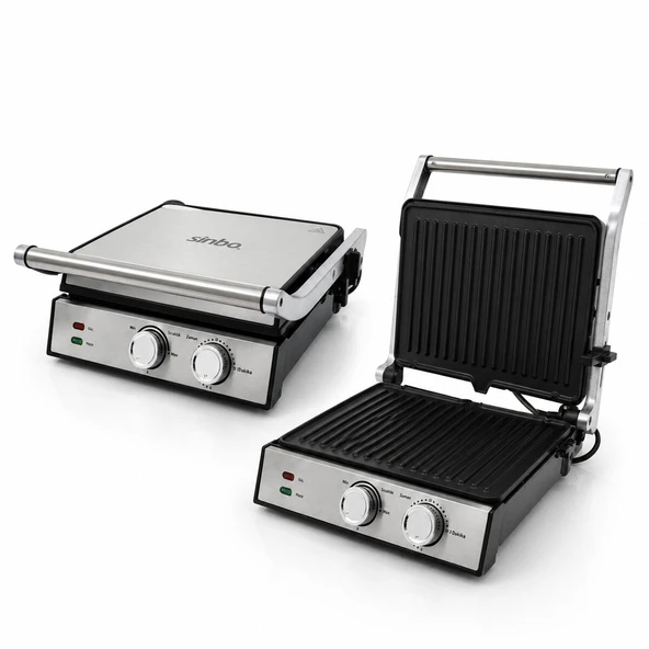 IZGARA VE TOST MAKİNESİ 4 DİLİM YAPIŞMAZ YÜZEY 2000W SSM-2598 (5250) ürün görseli 1