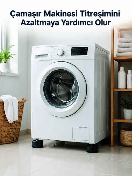 Çamaşır Makinesi İçin 4 Adet Kauçuk Ayak Pedi ürün görseli 1