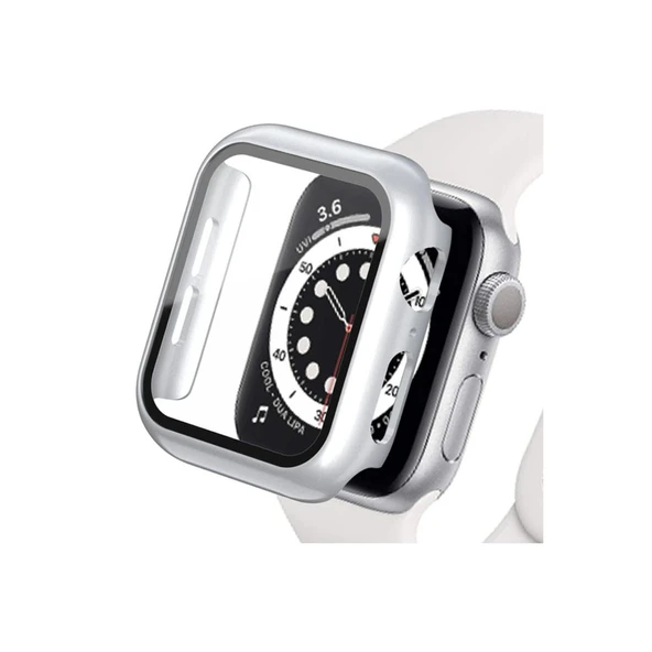 Watch Ultra 49mm Camlı Kasa Ekran Koruyucu - Gümüş ürün görseli 1