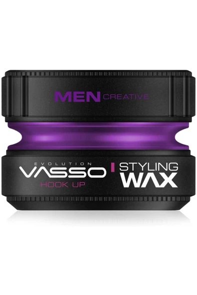 VASSO MEN,Vasso Hair Styling Wax (hook Up) Aqua Wax 150 Ml ürün görseli 1