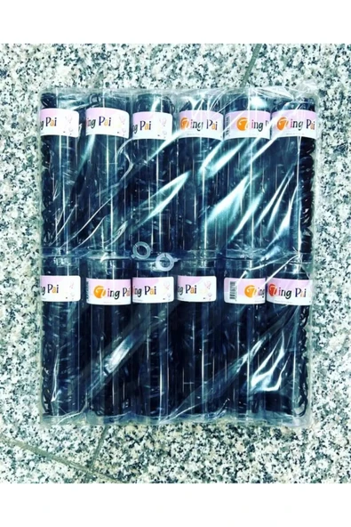 JENERİK,Ting Pai Lastik Toka Renkli Siyah Şeffaf Bzd-101 ürün görseli 1
