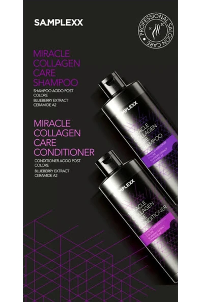 SAMPLE,Samplex Collagen Shampoo ve Krem 1000ml Set - Resim 2