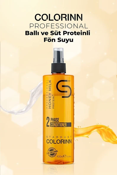 ÇAĞLAR KOZMETİK,Colorinn Çift Fazlı Ballı Ve Süt Proteinli Fön Suyu 400 ml ürün görseli 1