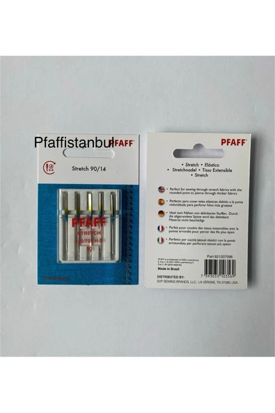 Pfaff Stretch Iğnesi 14 No. 1 Paket=5 Adet  821207096 ürün görseli 1