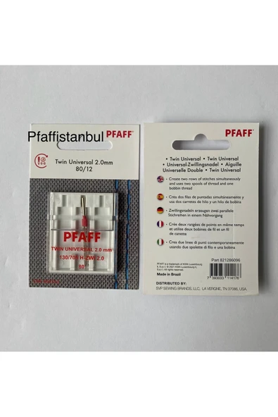 Pfaff Çift Iğne 2.0 Mm. 80/12 Numara 821286096 ürün görseli 1