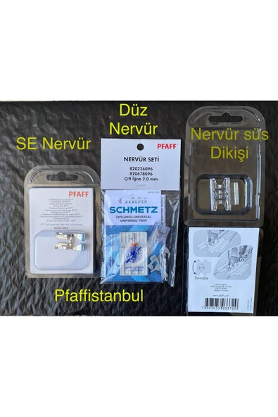 Pfaff DÜZ NERVÜR SE NERVÜR VE NERVÜR SÜS DİKİŞ SETİ - YENİ MODELLER İÇİN ürün görseli 1