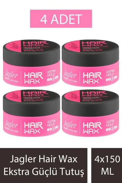 SEDDAR COLLECTİON,Jagler Hair Wax Ekstra Güçlü Tutuş 150 ml 4 Adet ürün görseli 1