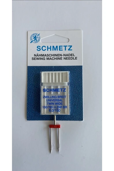 SCHMETZ Çift Iğne 8.0 Mm. 100/16 Numara ürün görseli 1