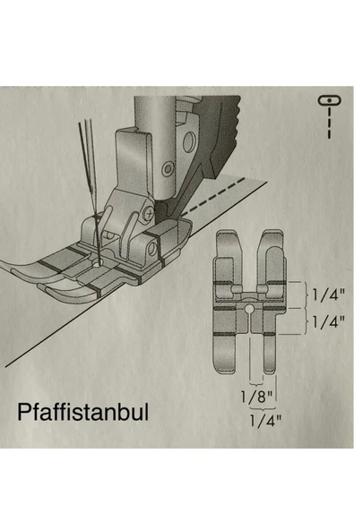 Pfaff 1/4 Inç Kapitone Ayağı 820926096 - Resim 2
