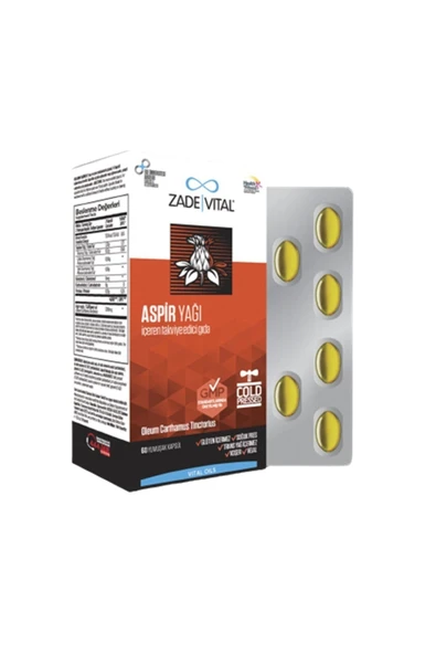 Zade Vital Aspir Yağı Blister 60 kapsül ürün görseli 1