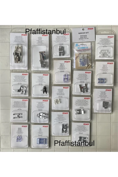 Pfaff 19'LU AYAK SETİ  UYUMLU MODELLER İÇİN AÇIKLAMA KISMINA BAKINIZ. ürün görseli 1