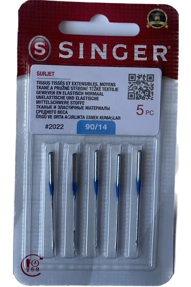 SİNGER OVERLOK İĞNESİ 90/14 NUMARA ürün görseli 1