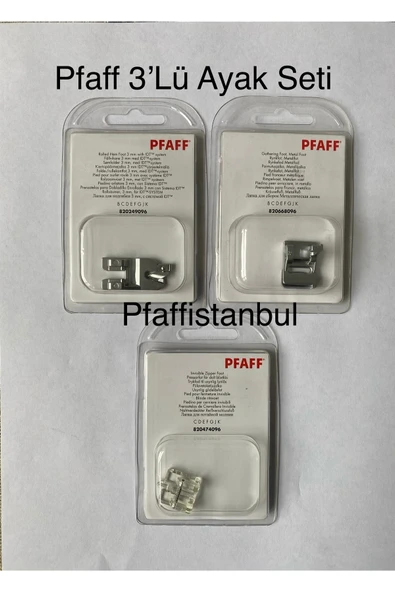Pfaff Ayak Seti 3'lü - Uyumlu Modeller Için Açıklama Kısmına Bakınız. ürün görseli 1