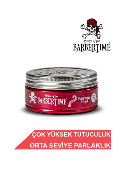 BARBERTİME,Extreme Hold Pomade Wax - 150 ml - No:5 ürün görseli 1