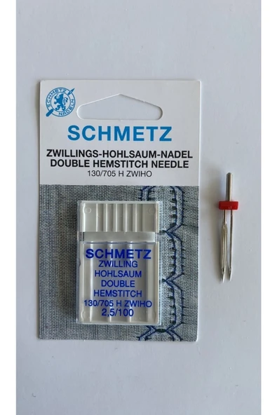 SCHMETZ Tek Kanatlı ( Ajur ) Iğnesi 2.5 Mm. 100/16 Numara - Resim 2
