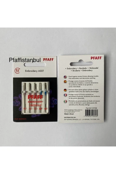 Pfaff Nakış Iğnesi (karışık) (1 Paket=5 Adet) (821197096) ürün görseli 1