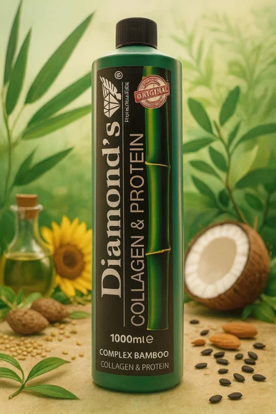DİAMONDS,Diamond’s Collagen & Protein Saç Bakım Keratini – Bambuk Yağı Kompleksi – 1000 ml ürün görseli 1