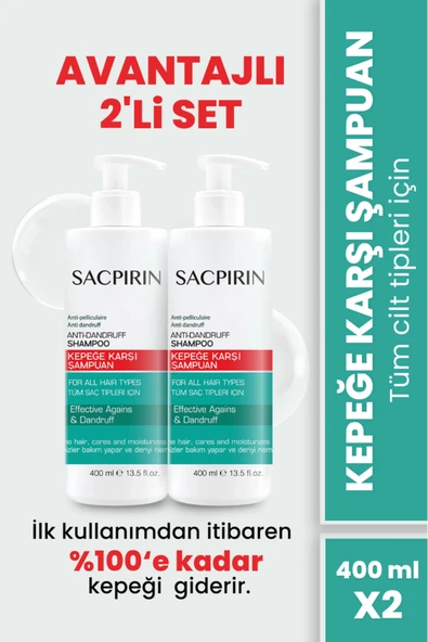 SAÇPİRİN,SACPIRIN Kepek Karşıtı Şampuan * 2 ürün görseli 1
