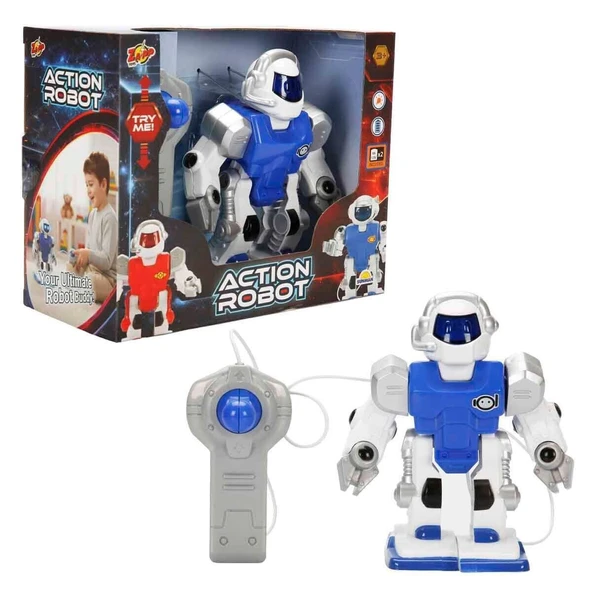 6534 SUN-SABC-ZAP-KK MİNİ ACTION ROBOT IŞIKLI 2A - Resim 2