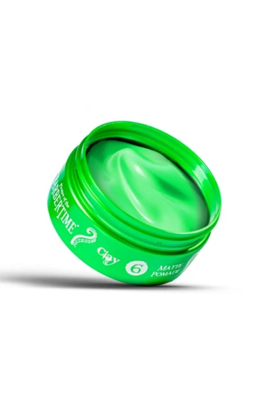 BARBERTİME,Clay Matte (MAT) Pomade Wax - 150 ml - No:6 - Resim 3
