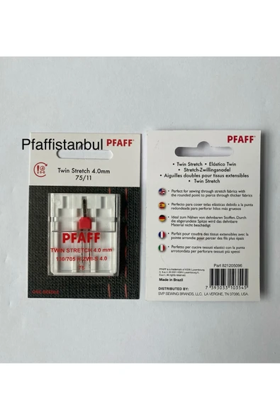 Pfaff Çift Iğne Strech 4.0 Mm. 75/11 Numara 821205096 ürün görseli 1