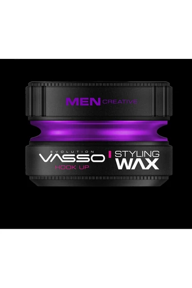 VASSO MAN,VASSO HOOK UP HIGH SHINE WAX STRONG HOLD - Resim 2