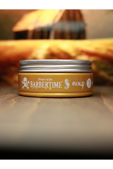 BARBERTİME,Gold Pomade Wax - 150 ml - No:3 - Resim 4