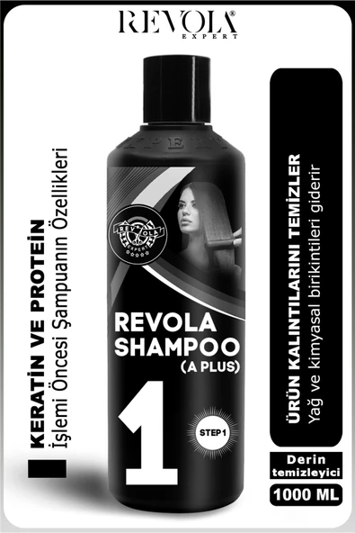 REVOLA EXPERT,Keratin ve protein öncesi derinlemesine temizlik şampuanı - Saç kutiküllerini açar ve yağı giderir ürün görseli 1