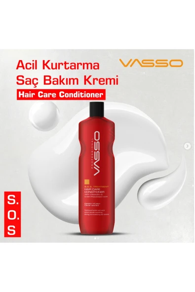 VASSO EVOLUTION,S.O.S VASSO ACİL KURTARMA SAÇ BAKIM KREMİ 460ML ürün görseli 1