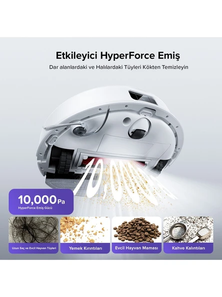 Roborock S8 Pro Akıllı Robot Süpürge Beyaz - Resim 2