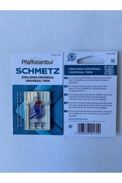 SCHMETZ ÇİFT İĞNE 2mm. 80/12 numara ürün görseli 1