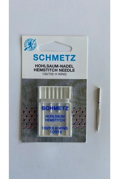 SCHMETZ Kanatlı ( Wing ) Iğne 100/16 Numara - Resim 2