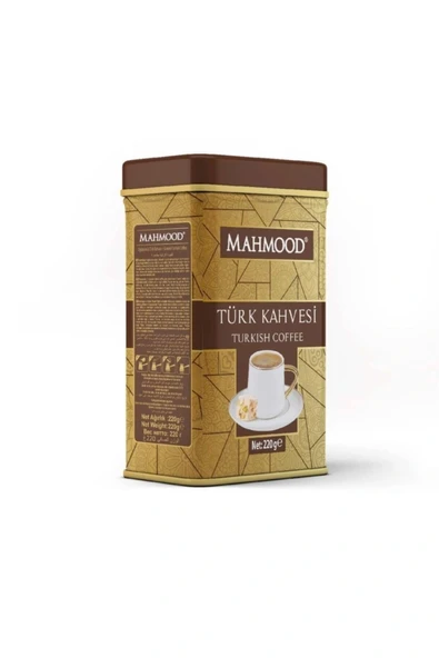 MAHMOOD ORTA KAVRULMUŞ TÜRK KAHVESİ TENEKE KUTU 220 GR ürün görseli 1
