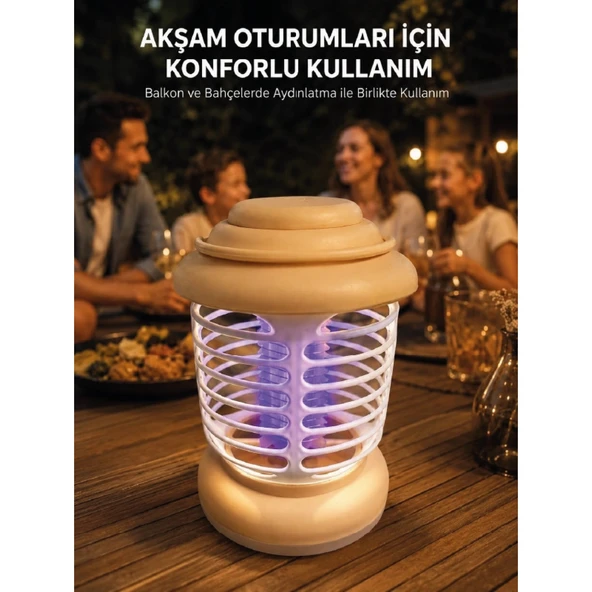Mor Işık Destekli Kamp ve Bahçe Sinek Kovucu Lamba ürün görseli 1