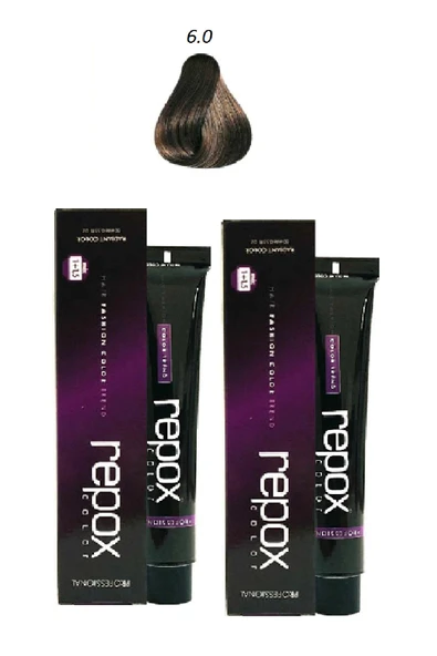 REPOX,6.0 Koyu Kumral Saç Boyası 60 Ml - 2 Adet ürün görseli 1