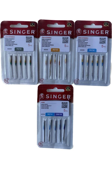 SİNGER Jarse Kot İğne Seti 4'lü Paket - Resim 2