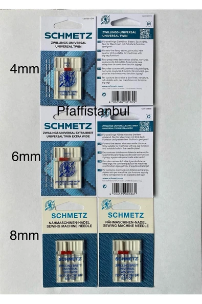 SCHMETZ Geniş Aralıklı Çift Iğne Seti 3'lü ürün görseli 1