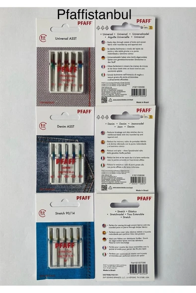Pfaff Standart , Kot , Jarse Iğne Seti 3'lü Paket ürün görseli 1