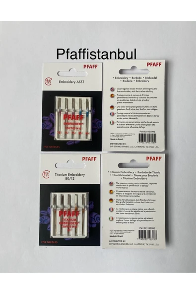 Pfaff Nakış Iğne Seti 2'li ürün görseli 1
